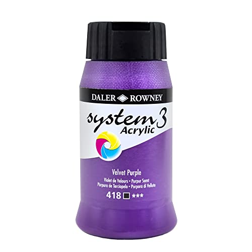 Daler Rowney SYSTEM3 500 ml Samt, lila, 129500418 von Daler Rowney