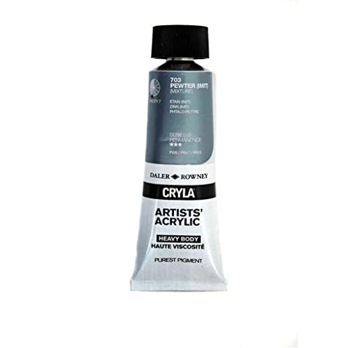 Daler-Rowney Serie C Cryla Acrylfarbe, 75-ml Farbe Tube – Zinn Nachahmung von Daler Rowney