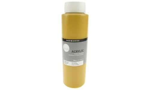 Daler-Rowney Simply Acrylfarbe, Kunststofftopf, 718.9 g - 750 ml, Ockergelb von Daler Rowney