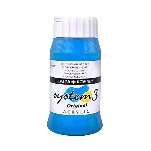 Daler Rowney System 3 Acrylfarbe 500 ml Tubs by Coeruleum Blue (Hue) von Daler Rowney