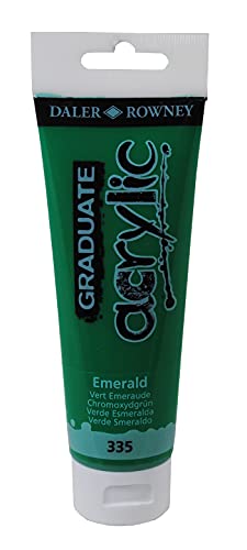 GRADUATE Acryl, 120 ml, Smaragdgrün, 123120335 von Daler Rowney