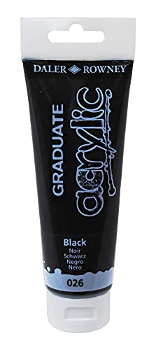 Graduate Acryl, 120 ml, Schwarz von Daler Rowney