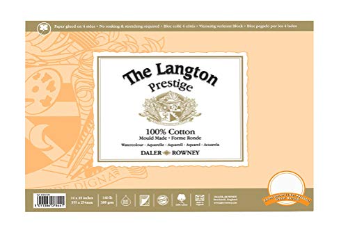 Langton Prestige WC HP Block 14 x 10 Zoll 300G 12SH von Daler Rowney