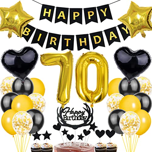 Dalettu Luftballon 70. Geburtstag Deko Mann, Schwarz Gold Geburtstagsdeko 70 Jahre Manner, Folienballon 70 Jahre Geburtstag Dekoration, Deko 70. Geburtstag Mann Frau, Tortendeko 70. Geburtstag Mann Dalettu Luftballon 70. Geburtstag Deko Mann, Schwarz Gold Geburtstagsdeko 70 Jahre Manner, Folienballon 70 Jahre Geburtstag Dekoration, Deko 70. Geburtstag Mann Frau, Tortendeko 70. Geburtstag Mann von Dalettu