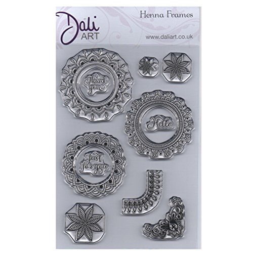 Dali Art Henna Birds Clear Stamp Set, transparent, durchsichtig, 21 x 11 x 0.4 cm von Dali