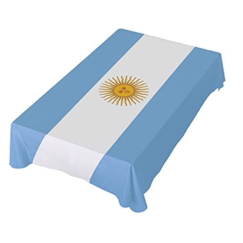 Dallonan Tischdekoration für Party, Argentinien-Flagge, rechteckige Tischdecke, Polyester, 152,4 x 274,4 cm, für Abendessen, Tischdekoration von Dallonan