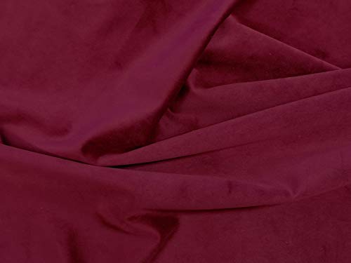 Dalston Mill Fabrics BLG290-12-L3 Samtstoff, claret, 3 m von Dalston Mill Fabrics