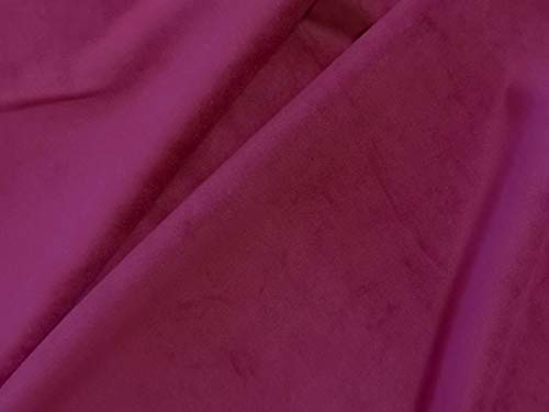 Dalston Mill Fabrics BLG290-16-L4 Samtstoff, fuchsia, 4 m von Dalston Mill Fabrics