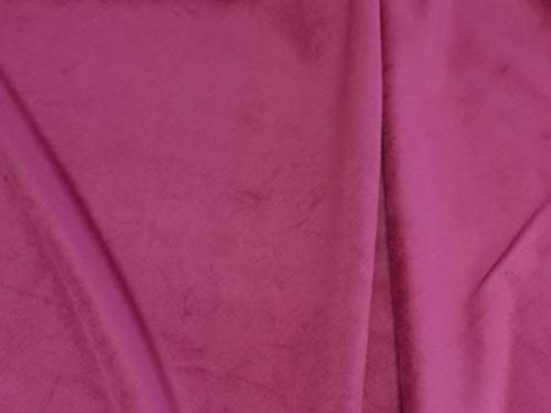 Dalston Mill Fabrics BLG290-19-L4 Samtstoff, hot pink, 4 m von Dalston Mill Fabrics