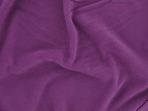 Dalston Mill Fabrics Polyester-Fleece, fuchsia, 3 m von Dalston Mill Fabrics