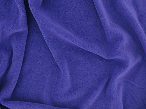 Dalston Mill Fabrics Polyester-Fleece, violett, 6 m von Dalston Mill Fabrics