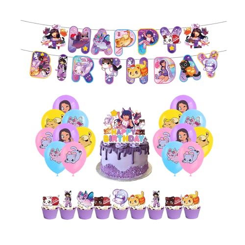 Aphmau Plushies Geburtstag Deko Aphmau Deko Geburtstag Aphmau Katze Luftballons Deko Aphmau Plushies Geburtstag Luftballons Aphmau Kuchen Deko Aphmau Cat Geburtstag Girlande Aphmau Geburtstagsdeko von Damoff