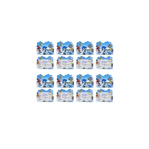 Damoff Einladungskarten Kinder Geburtstag Einladungen Einladung Geburtstag, 10pcs, Cartoon, Bunt und verspielt von Damoff