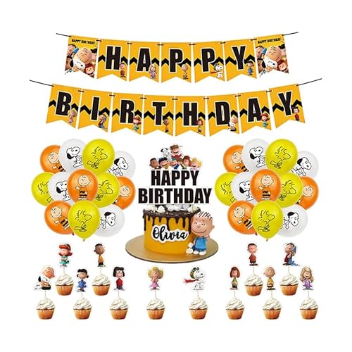 Damoff Kindergeburtstag Deko: Luftballons, Girlande, Kuchen Topper - Cartoon-Muster, Rot, Blau, Gelb Damoff Kindergeburtstag Deko: Luftballons, Girlande, Kuchen Topper - Cartoon-Muster, Rot, Blau, Gelb von Damoff