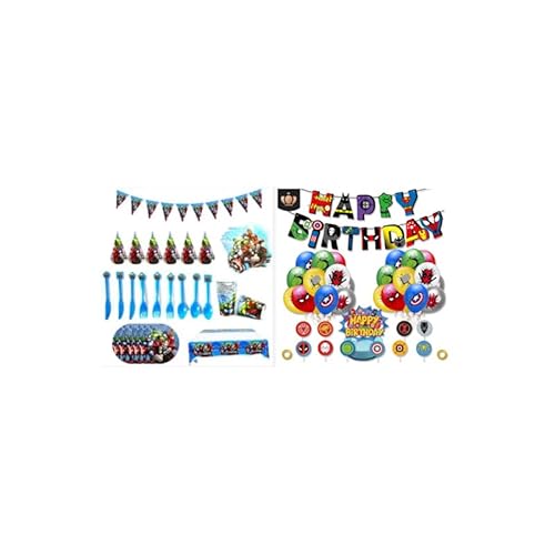 Geburtstag Party Deko Kindergeburtstag Deko Luftballons Deko Geburtstag Luftballons Kuchen Topper Geburtstag Happy Birthday Girlande Geburtstag Partygeschirr Geburtstag Geschirr Party Geschirrset von Damoff