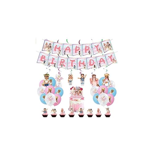 Geburtstagsdeko Geburtstag Party Deko Kindergeburtstag Deko Luftballons Deko Geburtstag Luftballons Geburtstag Kuchen Topper Geburtstag Happy Birthday Girlande Hängen Wirbel Deko Luftballons Deko von Damoff