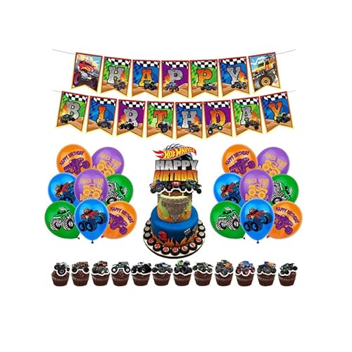 Monster Truck Kindergeburtstag Deko Monster Jam Geburtstag Deko Monstertruck Geburtstag Luftballons Monster Truck Luftballons Geburtstag Monstertruck Kuchen Deko Monster Jam Geburtstag Girlande von Damoff