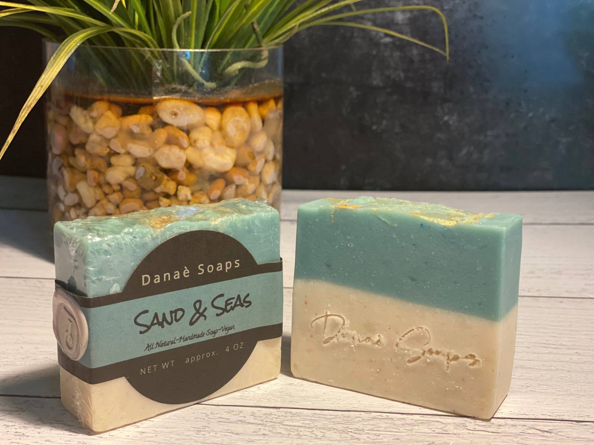 Sand Und Meere Peeling-Seife, Kalt Verarbeitende Seife, Rosa Himalaya-Salz von DanaeSoapsCo