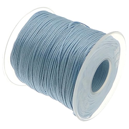 My-Bead 90m Nylonband Kordel 1mm blau Babyblau wasserfest Nylonschnur Top Qualität Schmuckherstellung basteln DIY von Dandelion