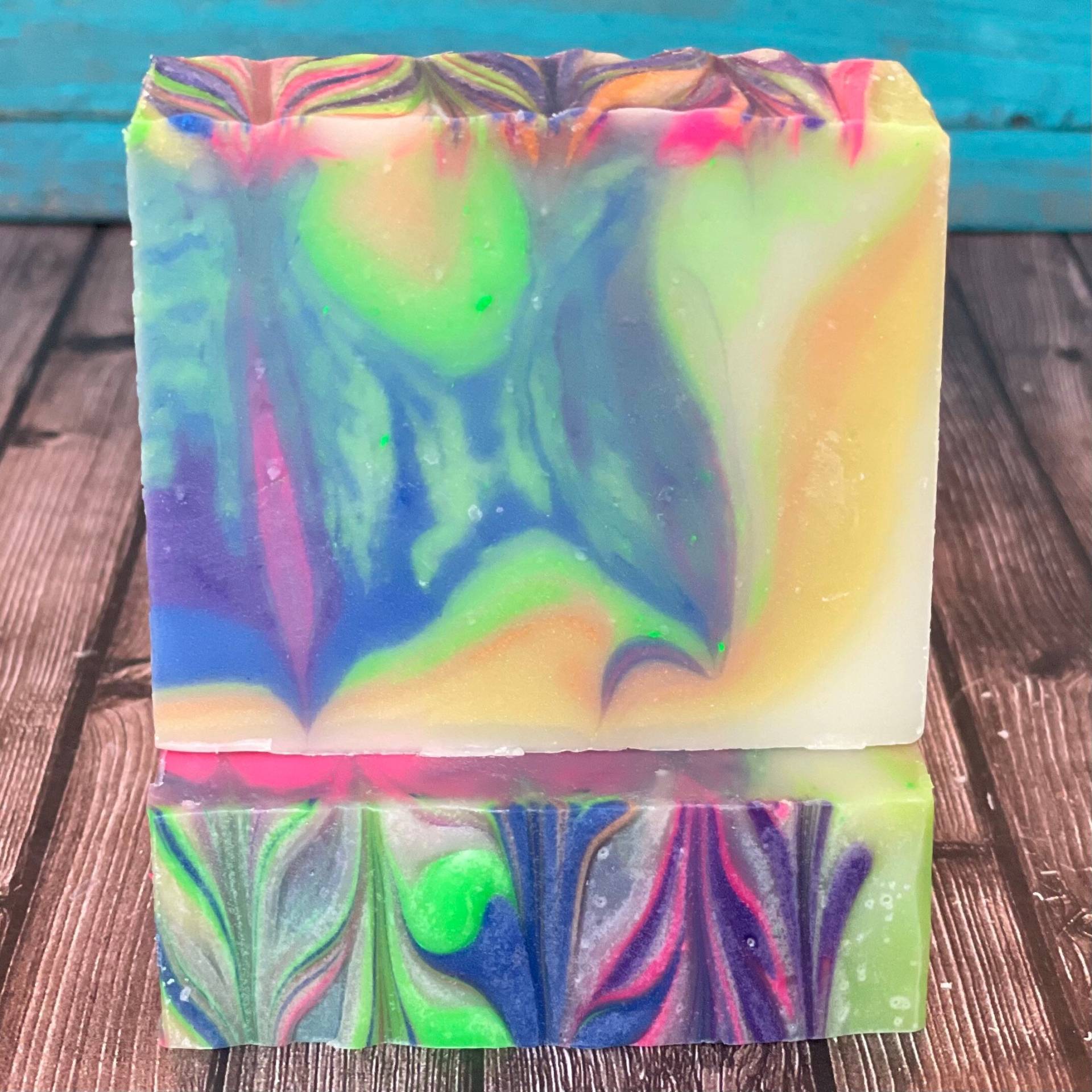 Seifenstück | Tie Dye Himbeerlimonade Handgemachte Vegane Seife Tiedye Sheabutter Moisturisierende Handgemachte Keine Verschwendung von DandySoap