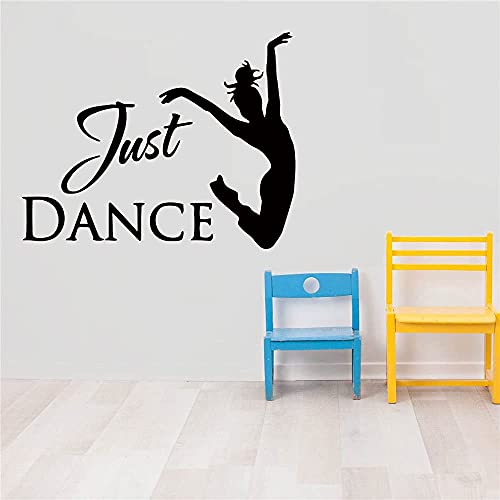 Wandtattoo mit Motiv "Just Dance", abziehbare Vinyl-Wandsticker, für Tanzstudios, erzeugt eine tänzliche Atmosphäre 57X71Cm von DangHui