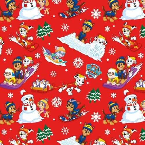 Danilo Cards Paw Patrol Weihnachts-Geschenkpapier – 4 Meter Rolle Wrap Paw Patrol Weihnachten von Danilo Cards