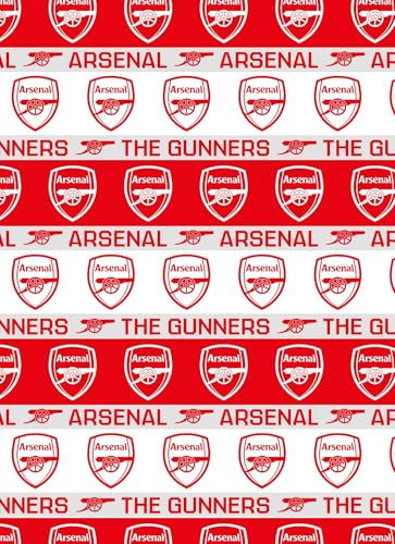 Arsenal FC Geschenkpapier, Fußballrolle, 3 m, Geburtstagsgeschenkpapier von Danilo Promotions LTD