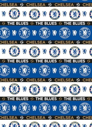 Chelsea FC Geschenkpapier, Fußballrolle, 3 m von Danilo Promotions LTD