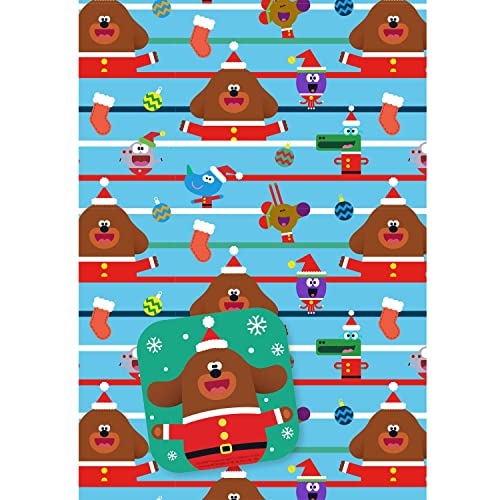 Danilo Promotions Limited Offizielle Hey Duggee Luxus-Geschenktüte, Weihnachts-Geschenktüte Hey Duggee, Hey Duggee Weihnachts-Geschenkpapier Hey Duggee für Kinder von Danilo Promotions LTD