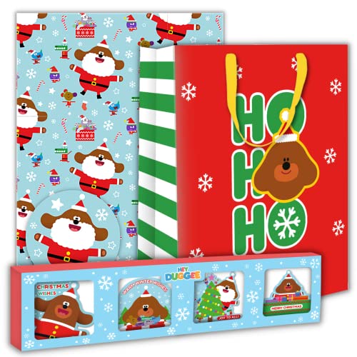 Danilo Promotions Limited Offizielle Hey Duggee Luxus-Geschenktüte, Weihnachts-Geschenktüte Hey Duggee, Hey Duggee Weihnachts-Geschenkpapier Hey Duggee für Kinder von Danilo Promotions LTD