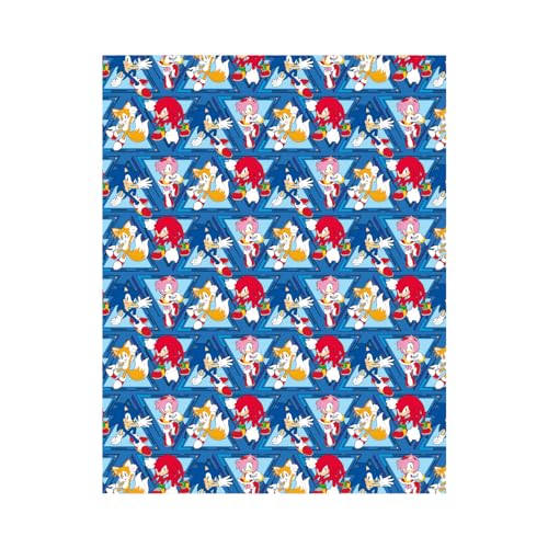 Danilo: Sonic Geschenkpapier – 4 m Sonic the Hedgehog personalisiertes Geschenkpapier von Danilo Promotions LTD
