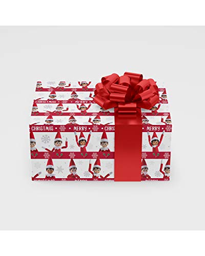 Elf On The Shelf Offizielles Weihnachts-Geschenkpapier, 10 Bögen und Etiketten von Danilo Promotions LTD