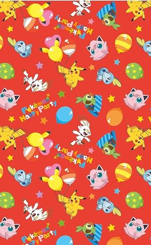 Pokemon Geschenkpapier 2 m Rolle Wrap Pokemon Happy Party Geschenkpapier von Danilo Promotions LTD