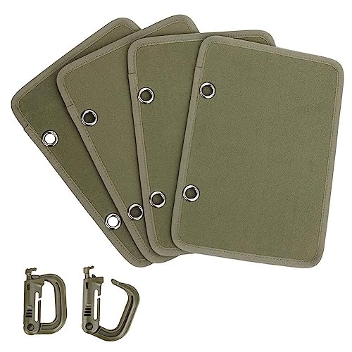 4pcs/Set Patch Display Holder Flip-Page-Patch Book Patch Booklet Organizer Display Panel Board Abnehmbaren D-ringschnallen von Danlai