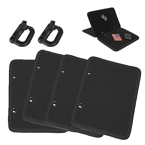 4pcs/Set Patch Display Holder Flip-Page-Patch Book Patch Booklet Organizer Display Panel Board Abnehmbaren D-ringschnallen von Danlai