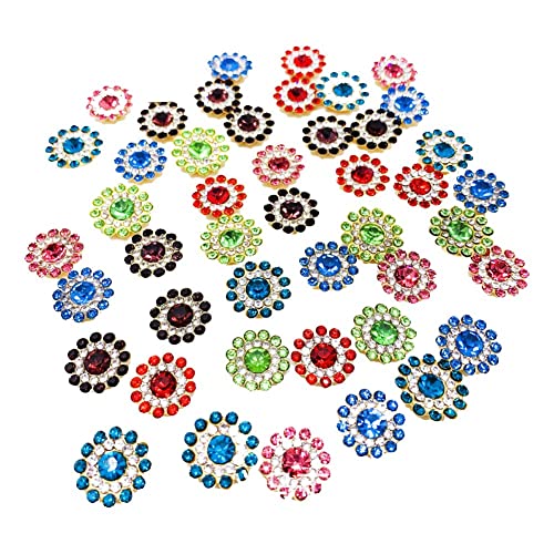 Blumenknöpfe Rhinestones 300 Stücke Flatback Perlen Knöpfe Für Schmuckherstellung DIY Handwerk Dekoration (0,5 Zoll) von Danlai