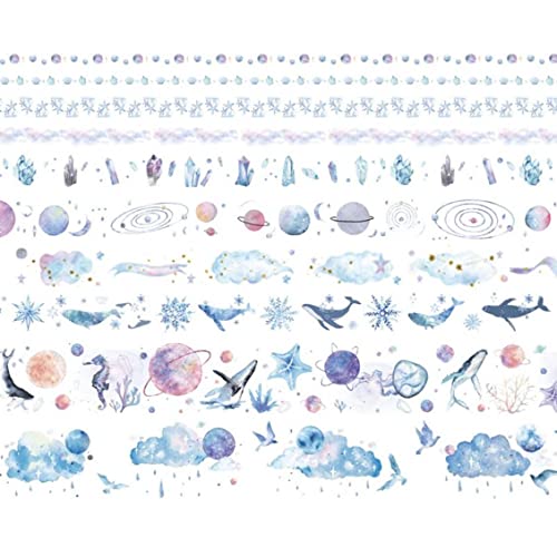 Danlai 10pcs/Set Niedliche Pflanzenblätter Washi Tape Blumenmaskelband Whale Dekoratives Klebeband Für Aufkleber Scrapbooking DIY Fotoalbum von Danlai