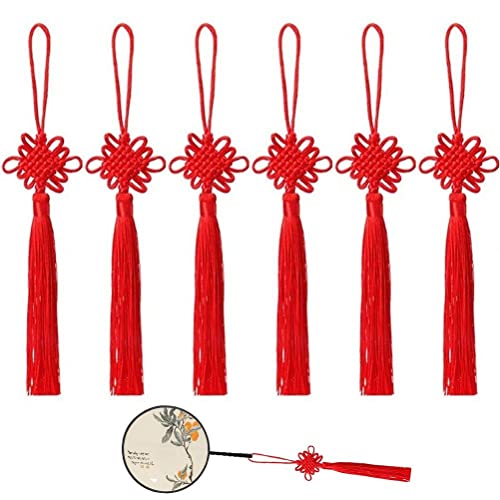 Danlai 6pcs Chinesische Knoten Quasten Quasten -Auto Anhänger Festival Hängende Dekor Neujahr Traditionelle Geschenke Home Quasten Spike Dekoration Anhänger von Danlai