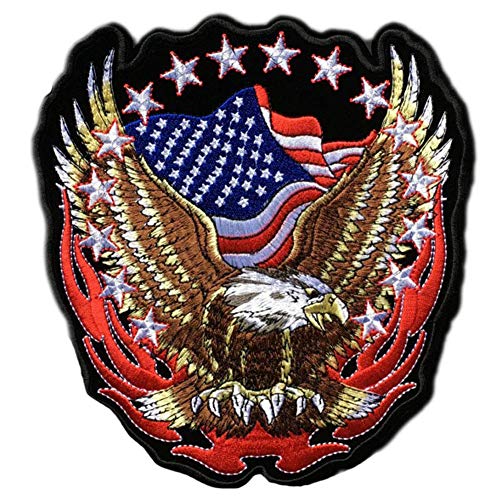 Danlai Usa-Flagge-Patch-Eisen Nähen Auf Amerikanischen Vereinigten Staaten Von Amerika Biker-Abzeichen Für Jacke Zurück Weste Motorradclub-Biker von Danlai