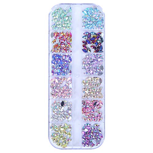 Strass Multicolor Crystal, für Nail Art Decoration Craft DIY, Make Up Crystal AB Klare Juwelen Pferdeauge Rhinestones für Nagelkunst Dekorationen Lieferungen von Danlai