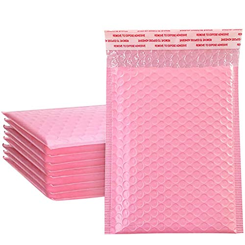 Dantazz 10 Stück Pink Mehrzweck Versandtaschen, luftpolstertaschen Bubble Mailers Seal Bubble Mailers Self Seal Gepolsterte Umschläge Gefüttert (13x15cm) von Dantazz