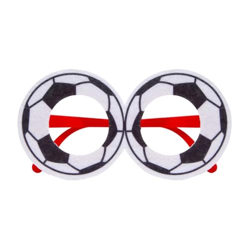 Dantazz Fußball Fan Brille, Rund, Cartoon, Fußball Fan Brille, Fußballbrille, Novellität, D, Fußball von Dantazz