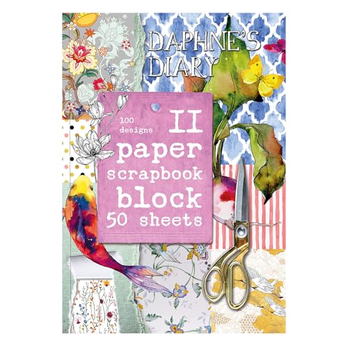 Daphne's Diary Scrapbook 2 - 50 Seiten mit 100 wunderschönen Designs | beidseitig bedrucktes Papier | ideal für die Gestaltung einzigartiger Grußkarten | Hochwertig mit farbigen Illustrationen von Daphne's Diary