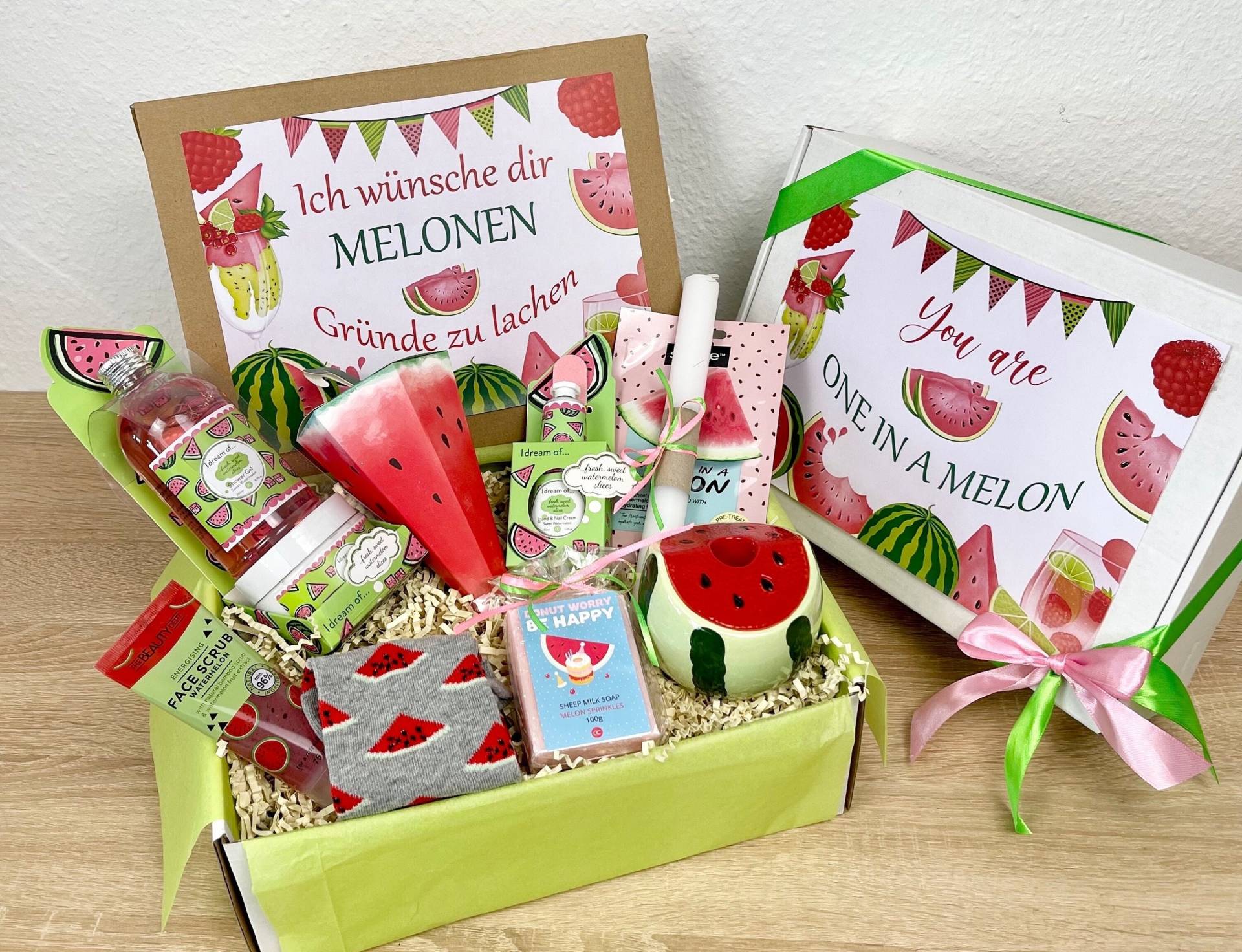 Geschenkbox "Summer Melon", Geschenkset Für Frauen, Geschenk Geburtstag, Sommer Geschenkset, Geschenkkorb Danke von DarDariBox