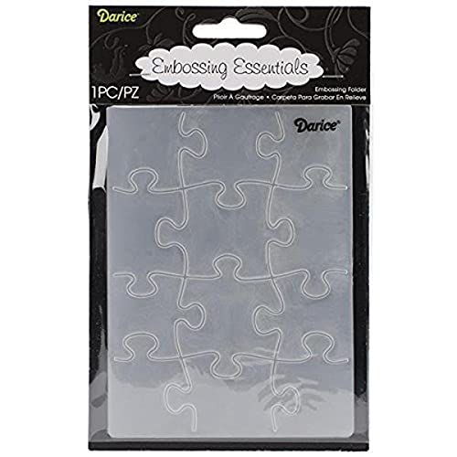 Darice 1218-100 Prägeschablone, Puzzle, Plastik, transparent, 10,8 x 14,6 x 0,4 cm von Darice