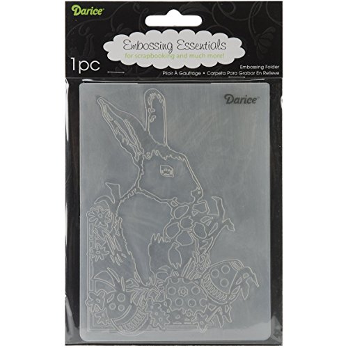 Darice 1218-43 Prägeschablone, Osterhase, Plastik, transparent, 10,8 x 14,6 x 0,4 cm von Darice