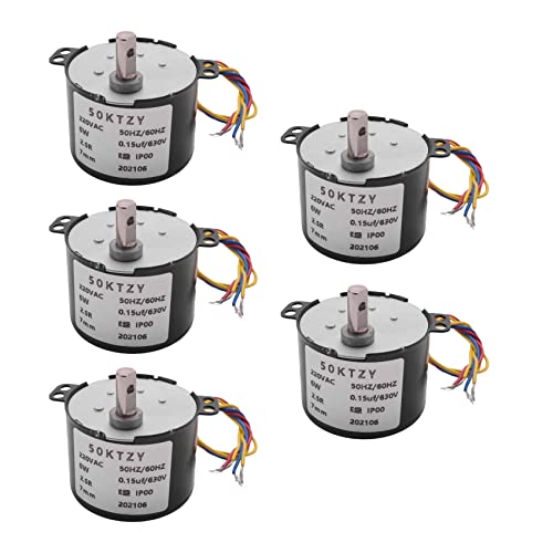 Darmlly 5X 50Ktyz Ac220V 10W 0.5A 2.5R / Min Dauermagnet Synchron Motor AC Untersetzungs Getriebe Motor Cw/Ccw von Darmlly