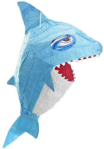 Pinata - Geburtstags Dekoration - Hai - 65x19x38cm - Tolles Geschenk für Kindergeburtstag, Hochzeit oder Mottoparty von Das Kostümland