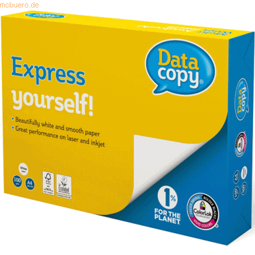 5 x Data Copy Kopierpapier Data Copy 100g/qm A4 weiß VE=500 Blatt von Data Copy