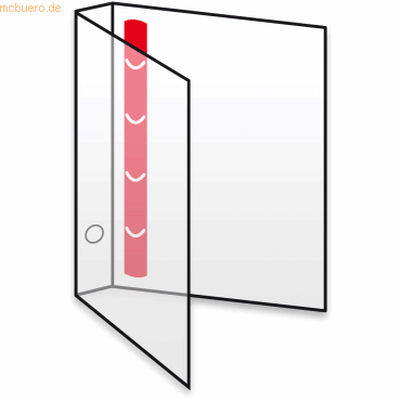 Dataplus Ringbuch A4, 4 Ringe 35mm PP natur-transparent von Dataplus